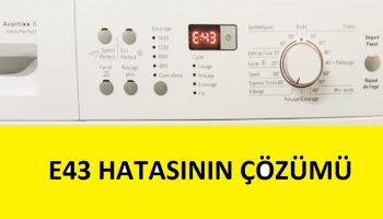bosch çamaşır makinesi e43 hatasının çözümü